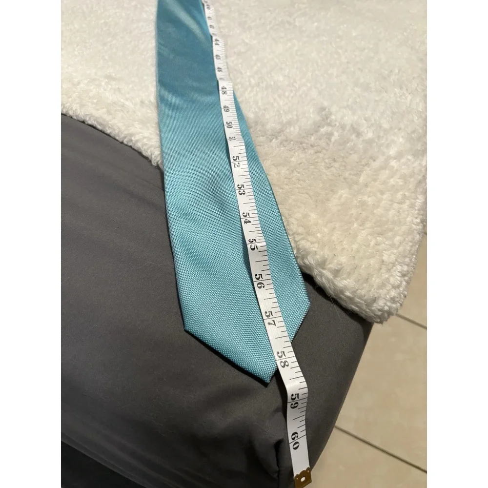 New Egara‎ Men's Blue Neck Tie 100% Silk 3